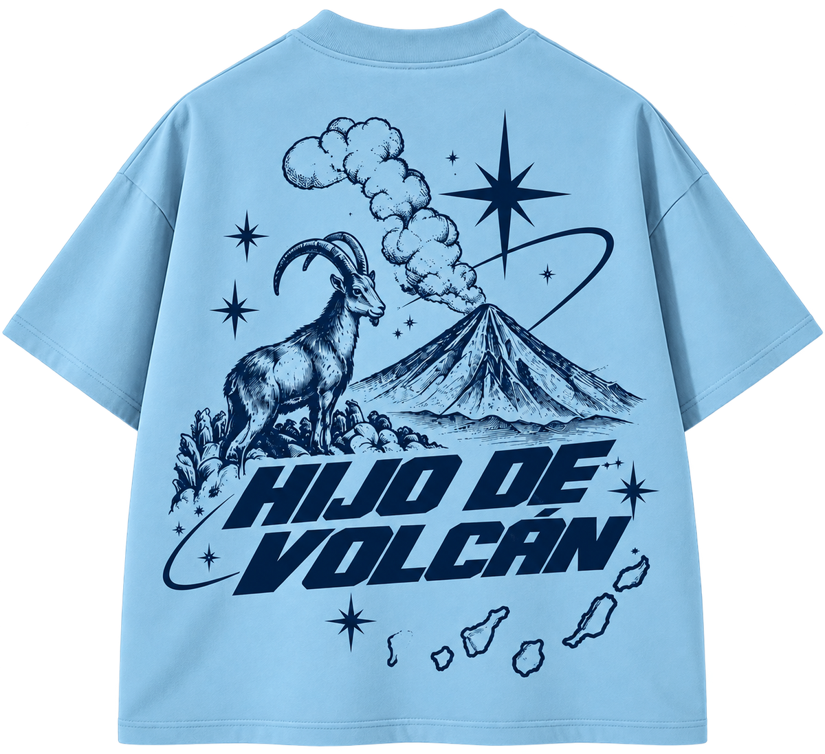 EL BAIFO – HIJO DE VOLCÁN | Oversized Tee Blue