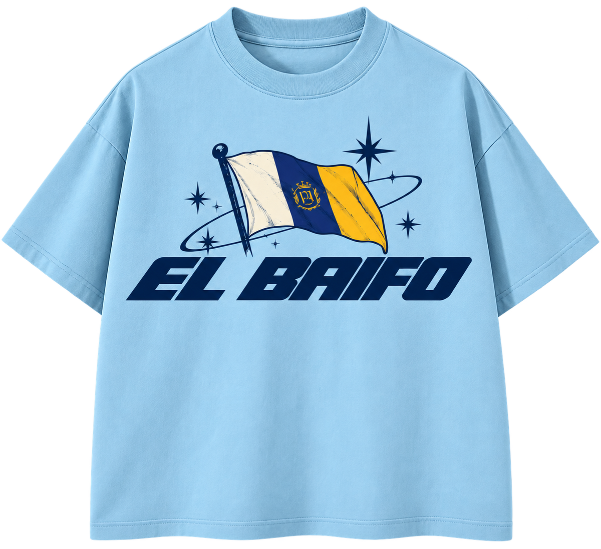 EL BAIFO – HIJO DE VOLCÁN | Oversized Tee Blue