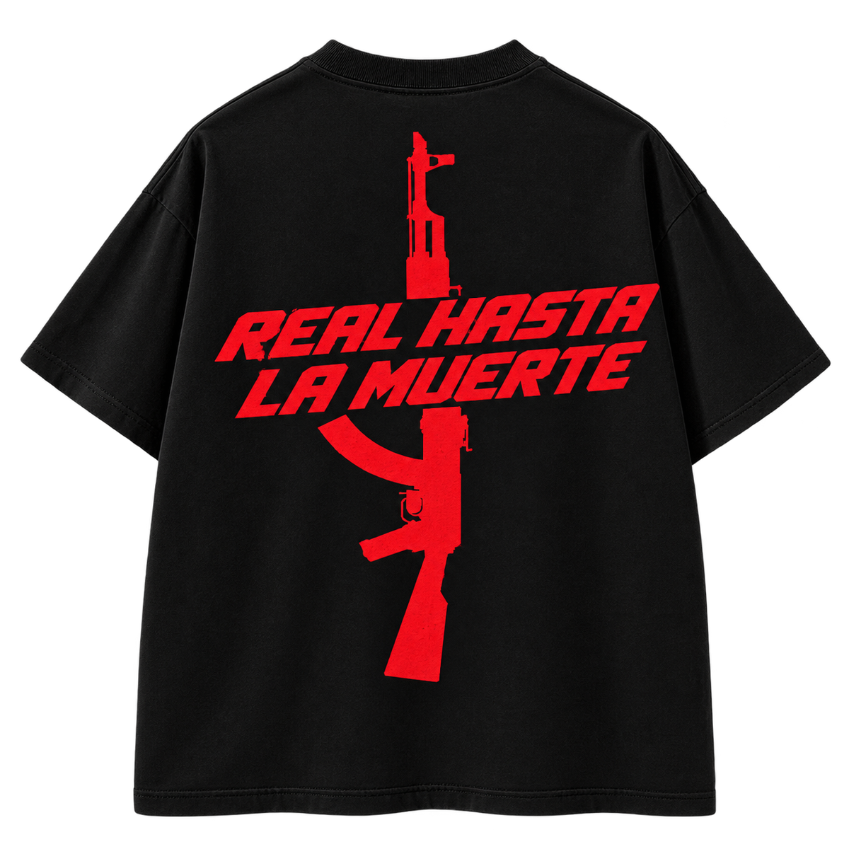 ANUEL AA – REAL HASTA LA MUERTE | Oversized Tee Black