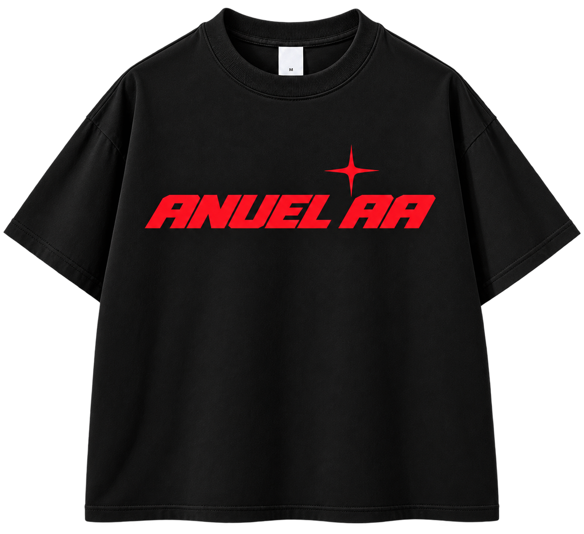 ANUEL AA – REAL HASTA LA MUERTE | Oversized Tee Black