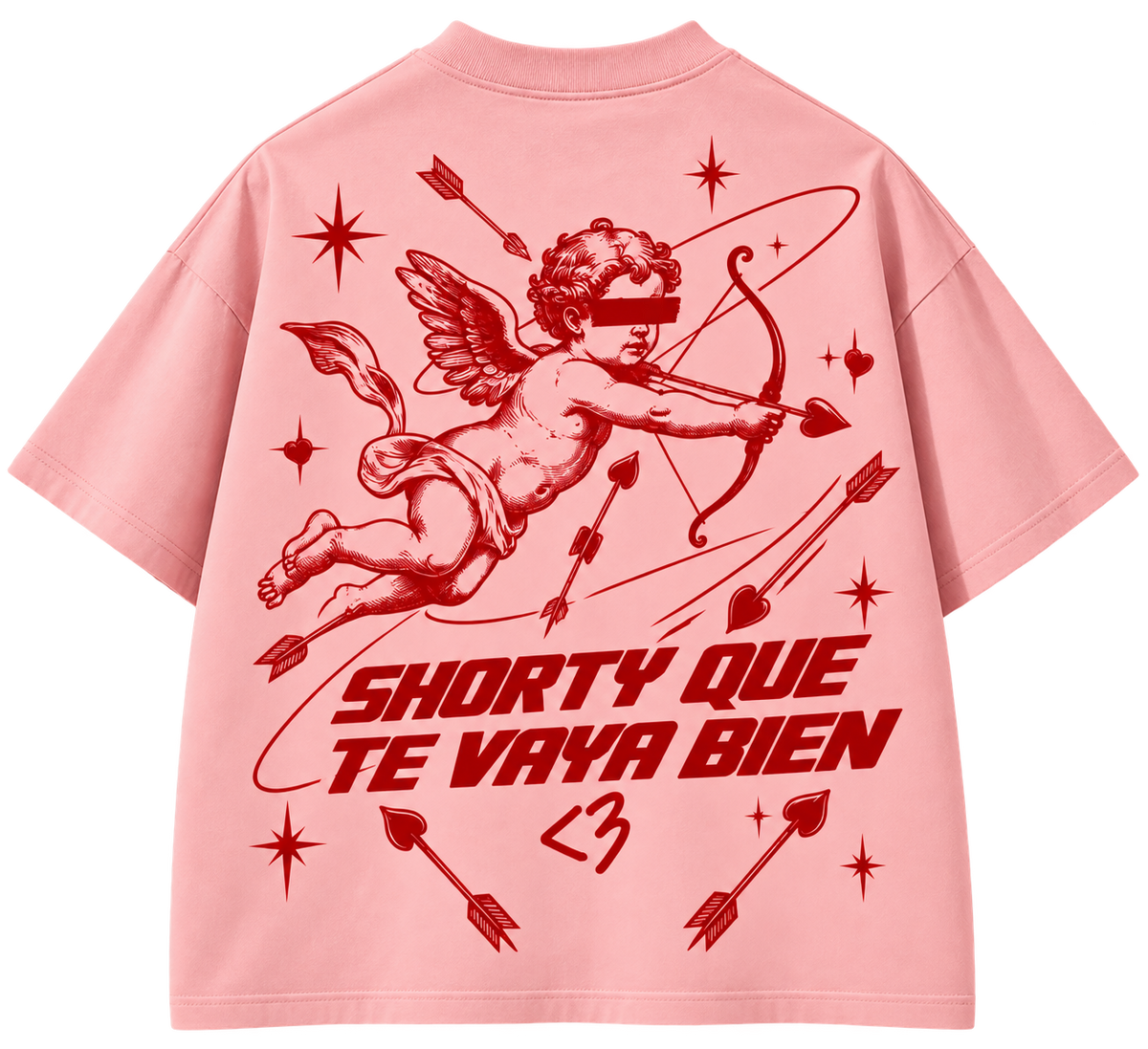 FLAKKO – SHORTY QUE TE VAYA BIEN | Oversized Tee Pink