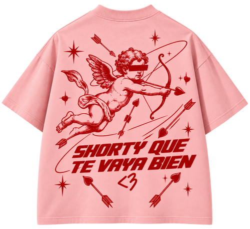 FLAKKO – SHORTY QUE TE VAYA BIEN | Oversized Tee Pink